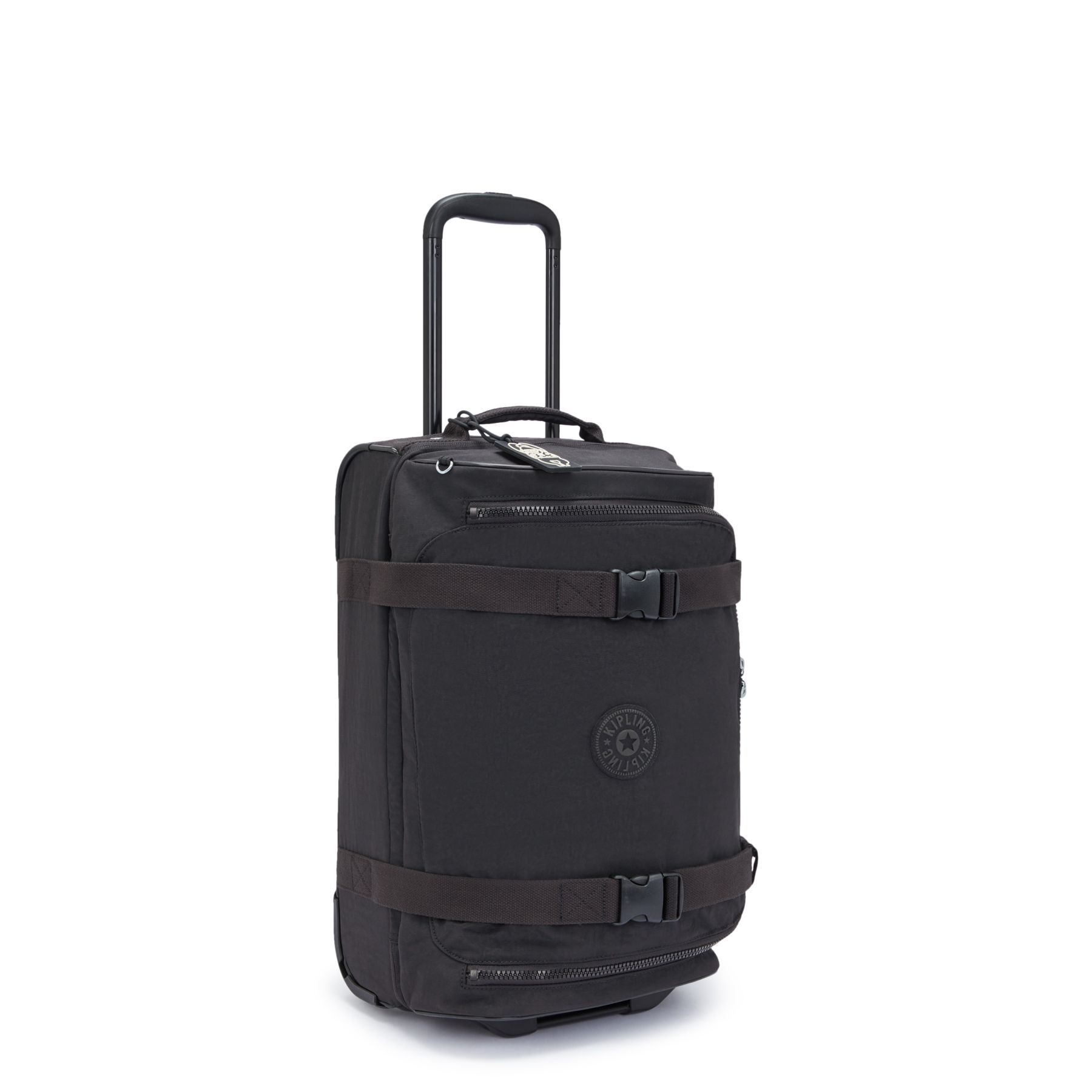 AVIANA S Petit bagage à main à roulettes avec sangles ajustables - Black Noir