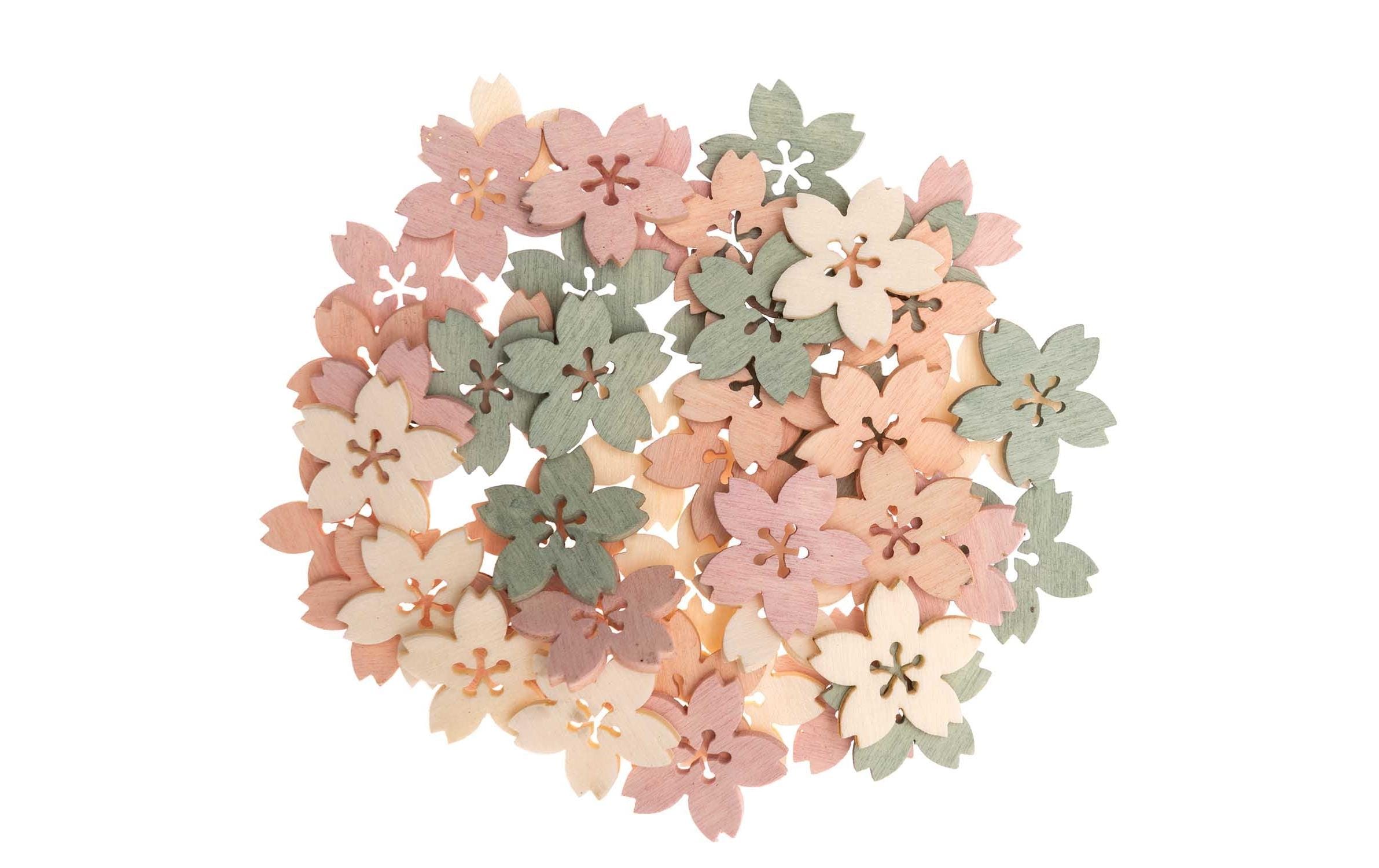 Streudeko Blüte 48 Stück, Pastell mixKreativ mit Rico Design