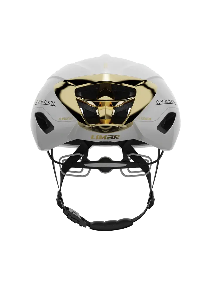 Limar AIR ATLAS Mark Cavendish Race Fietshelm Wit/Goud