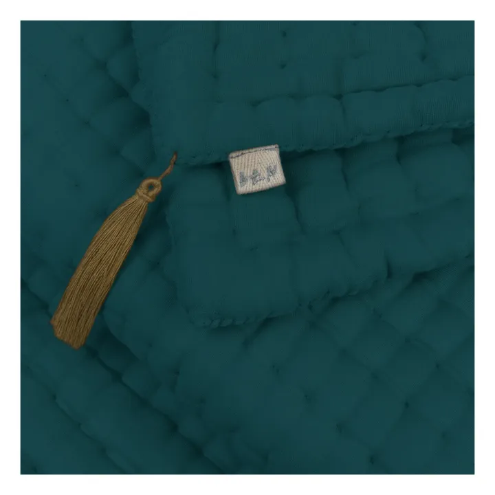 Numero 74 Tapis de sol Tatami en coton bio | Teal Blue S022