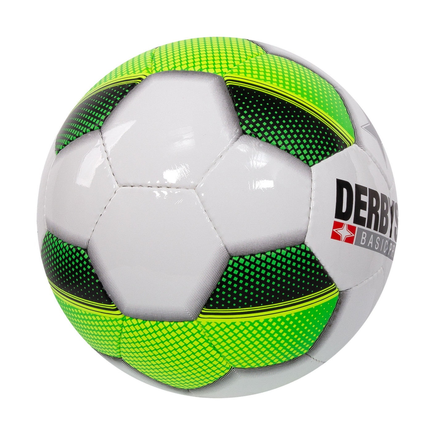 Derbystar Futsal Basic Pro TT Zaalvoetbal Maat 4 Wit Groen Zwart