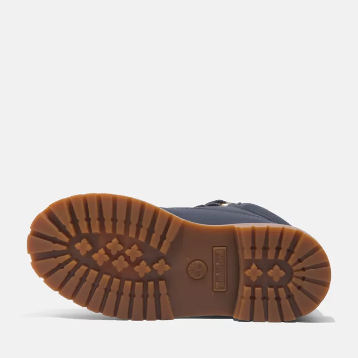 Bottine 6-inch imperméable à lacets Timberland Premium junior en bleu foncé