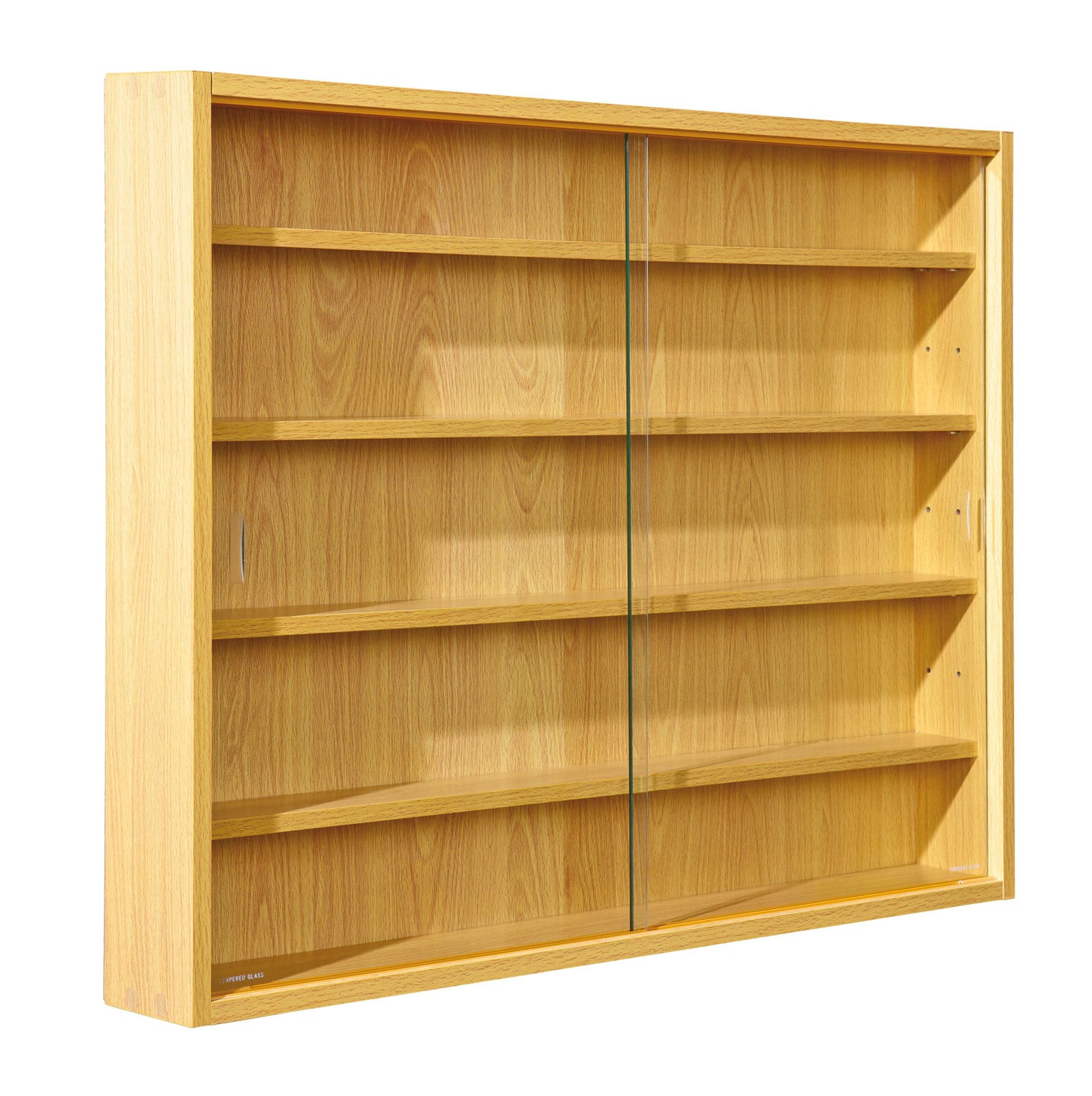 Sammlervitrine MIO 80x60x9,5 cm Buche Dekor