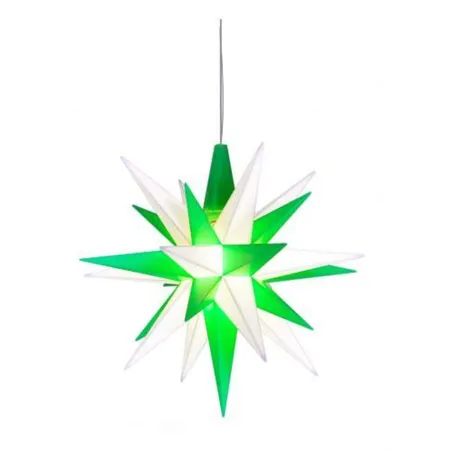 Herrnhuter Sterne Innenstern A1e grün/weiß ø 13cm, mit LED