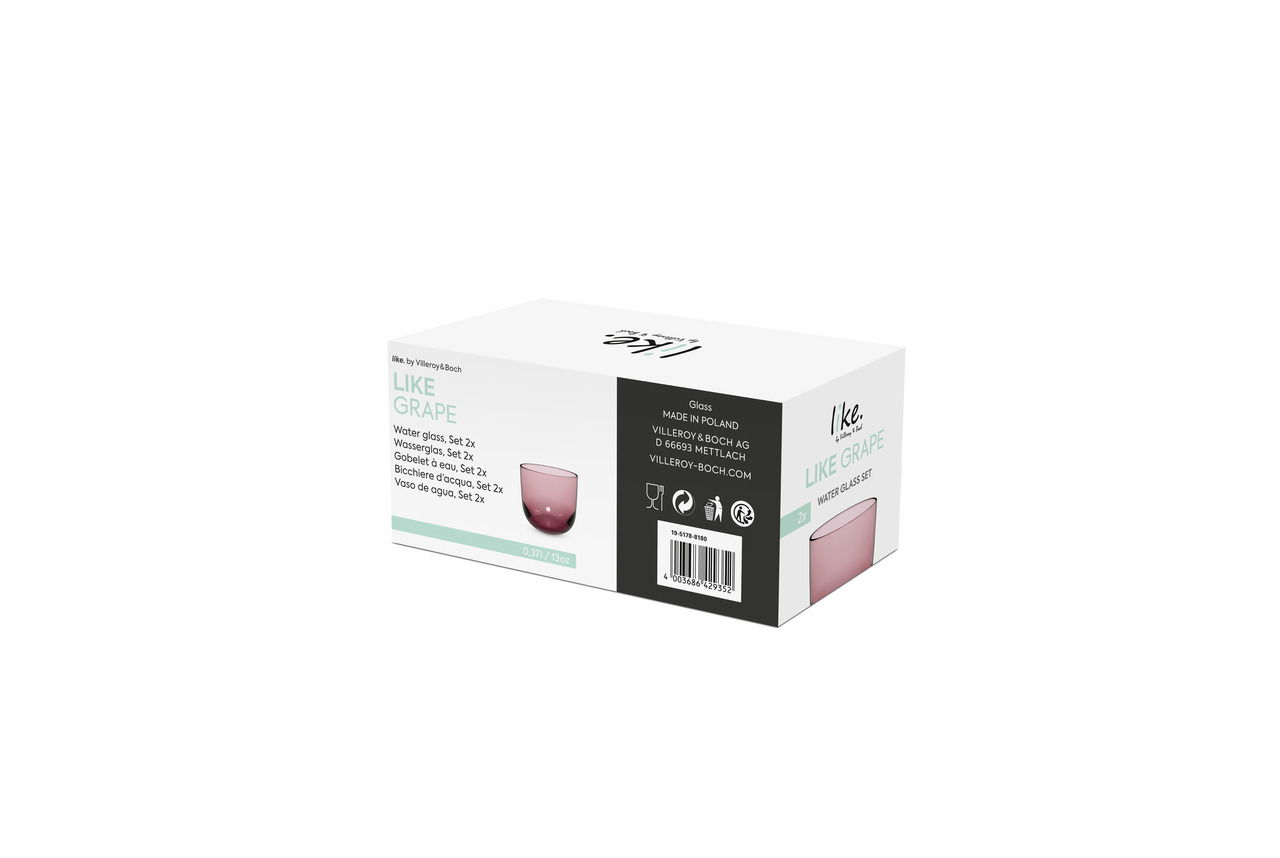 Like by Villeroy & Boch Wasserglas Set 2-tlg. LIKE GRAPE