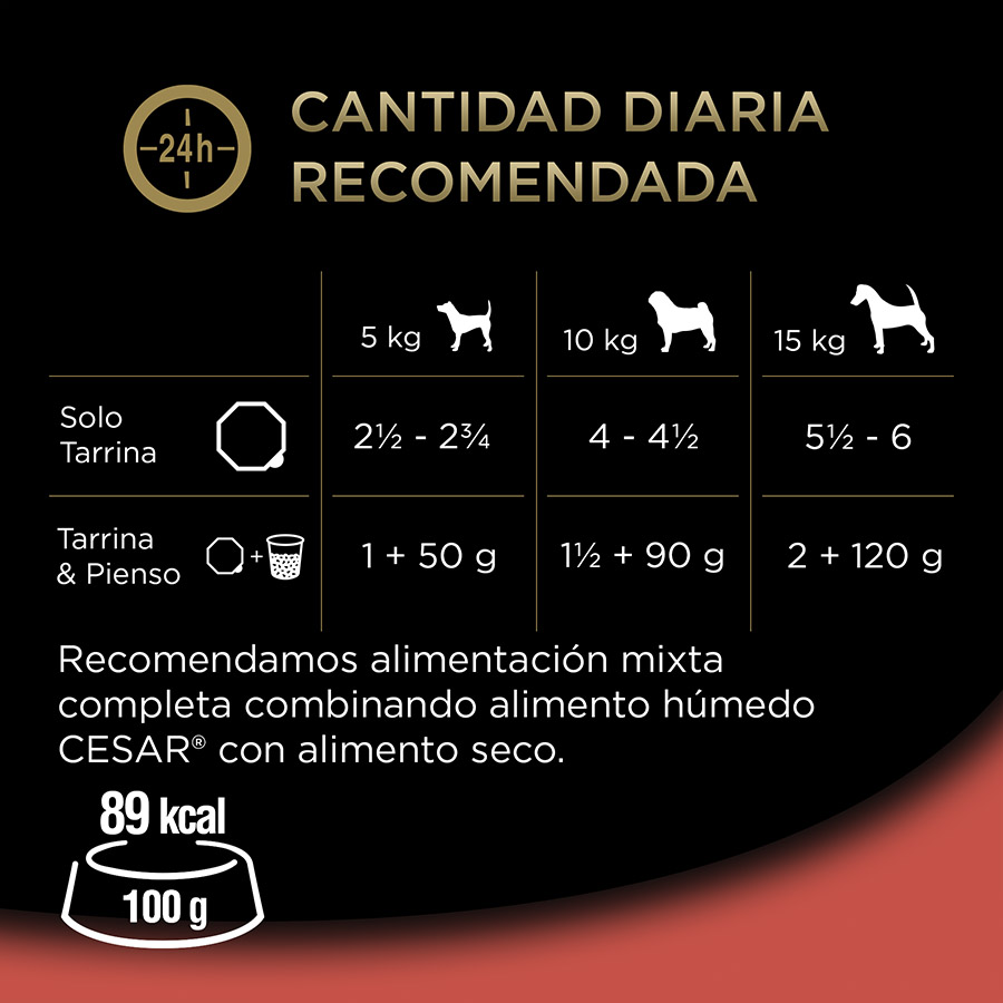 Cesar Selección Clásicos Ração para Cachorro em Pate Tub - Multipack