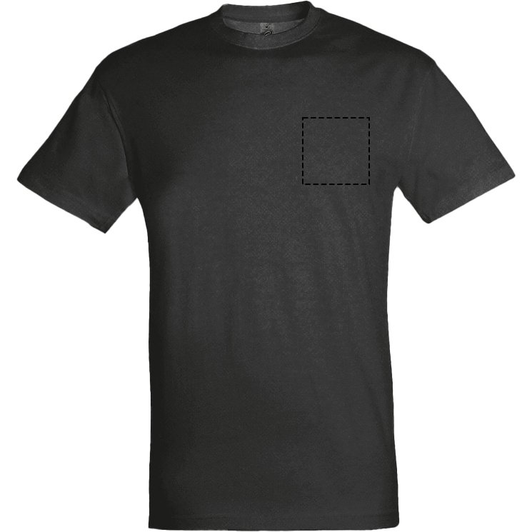 T-shirt mixte manches courtes publicitaire Sol's - 150g/m² - marquage 1 couleur