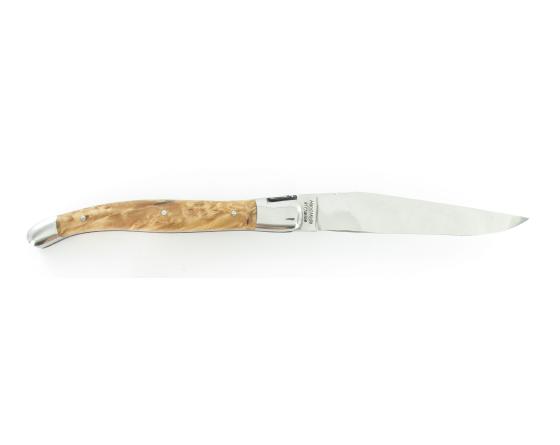 Laguiole Erable stabilisé - 2 mitres Couteau de Poche - Laguiole par Fontenille Pataud
