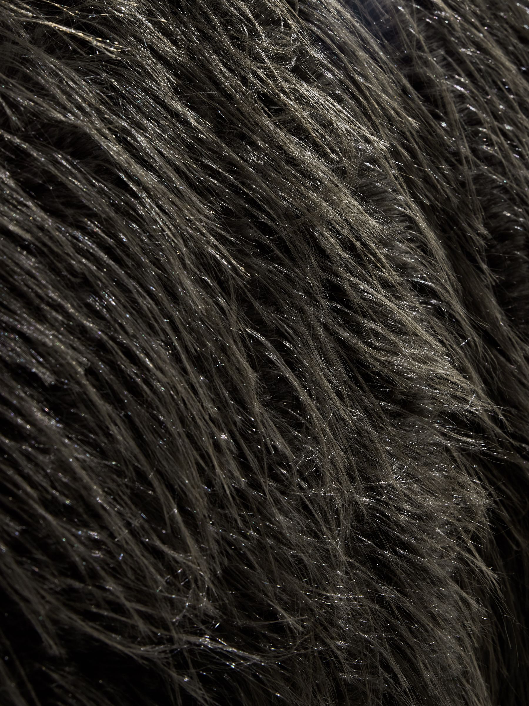 Feather Faux Fur Throw