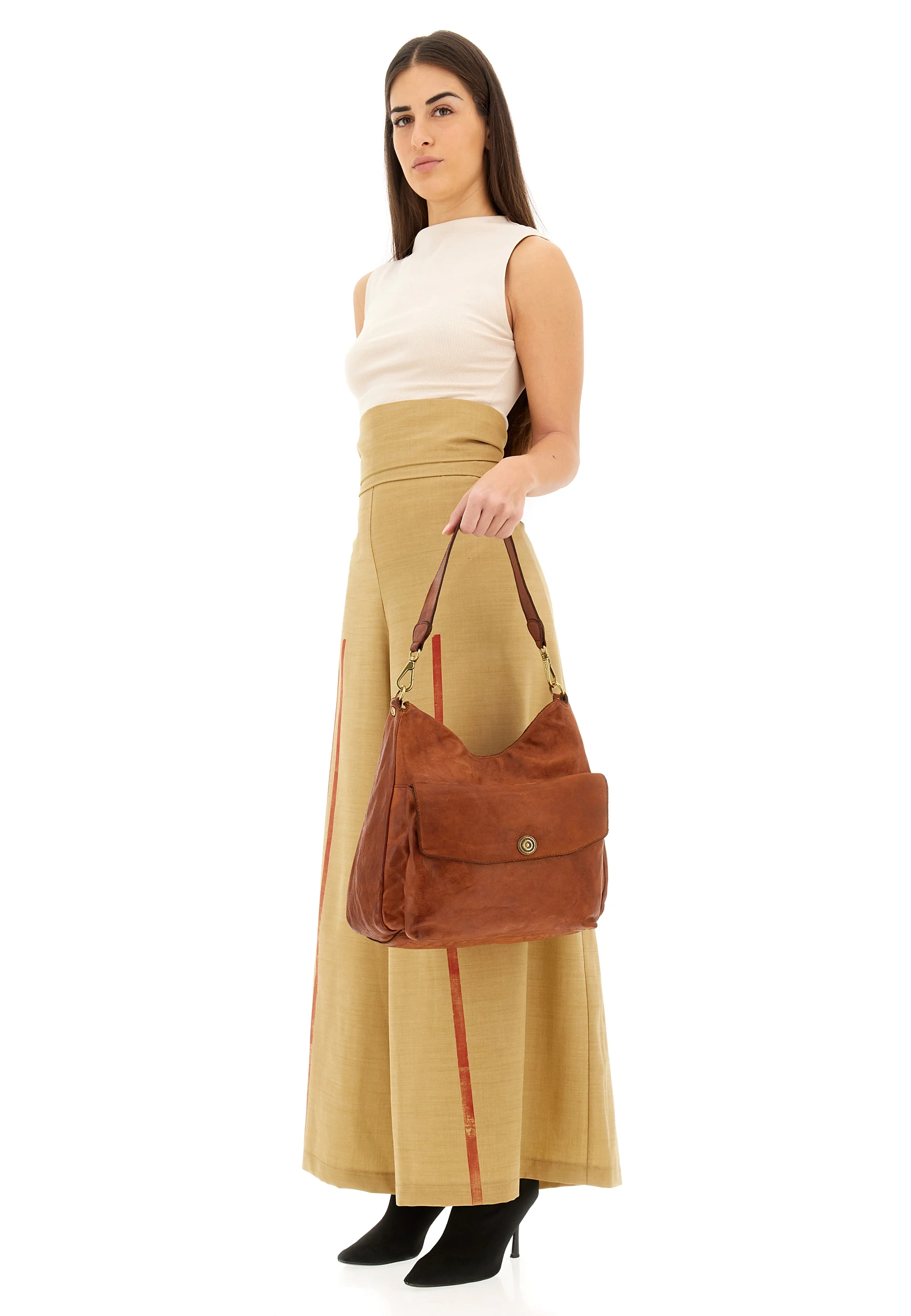OSSIDIANA - Sac porté épaule | Marron