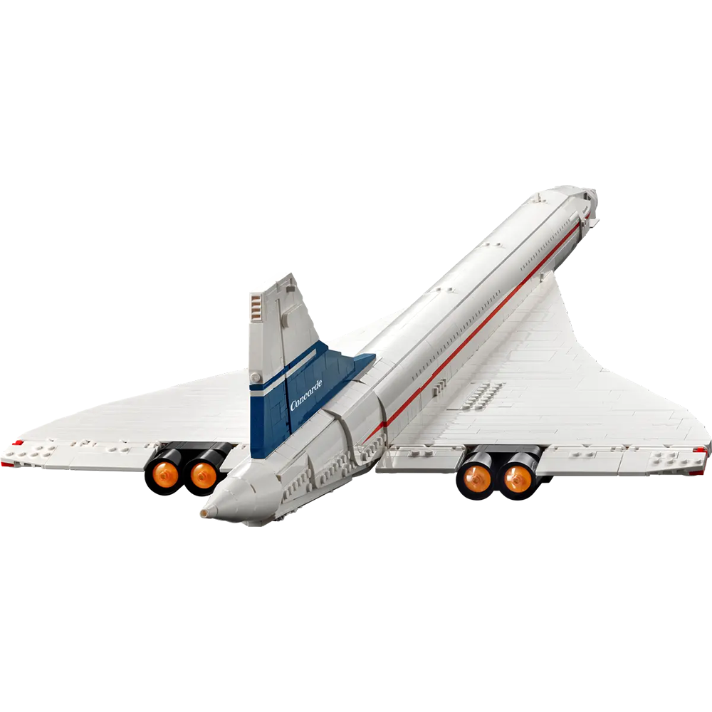 (2083-tlg. Set) Icons Klemmbausteine Flugzeug Spielzeug Fahrzeug Modell Bausatz (10318) - Concorde