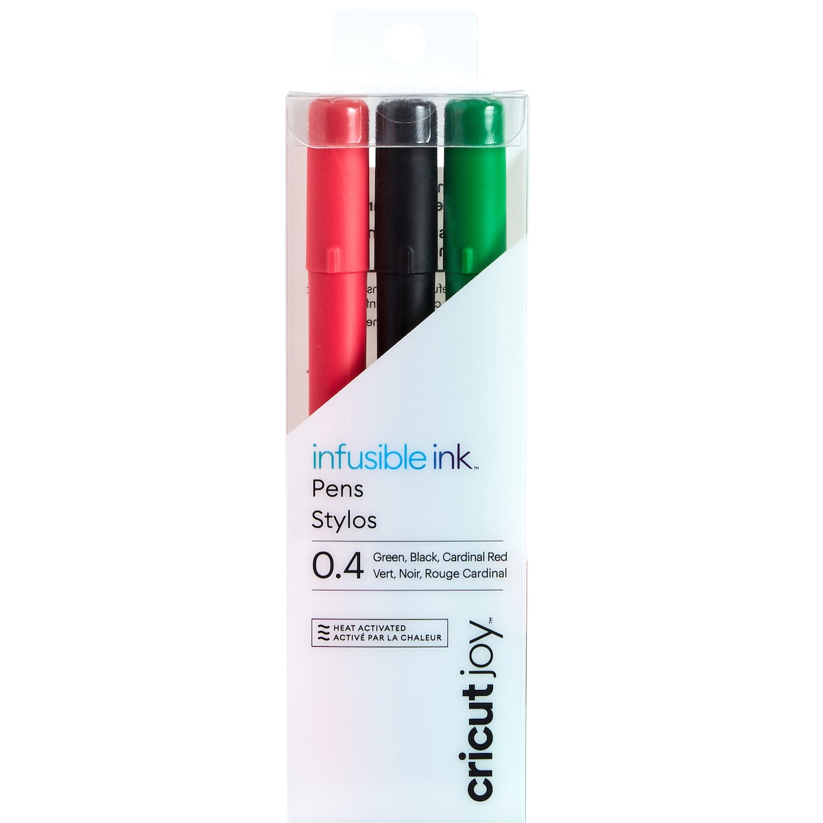 Cricut Joy Infusible Ink pen med fin tupp 3-pk. (sort, rød og grønn)