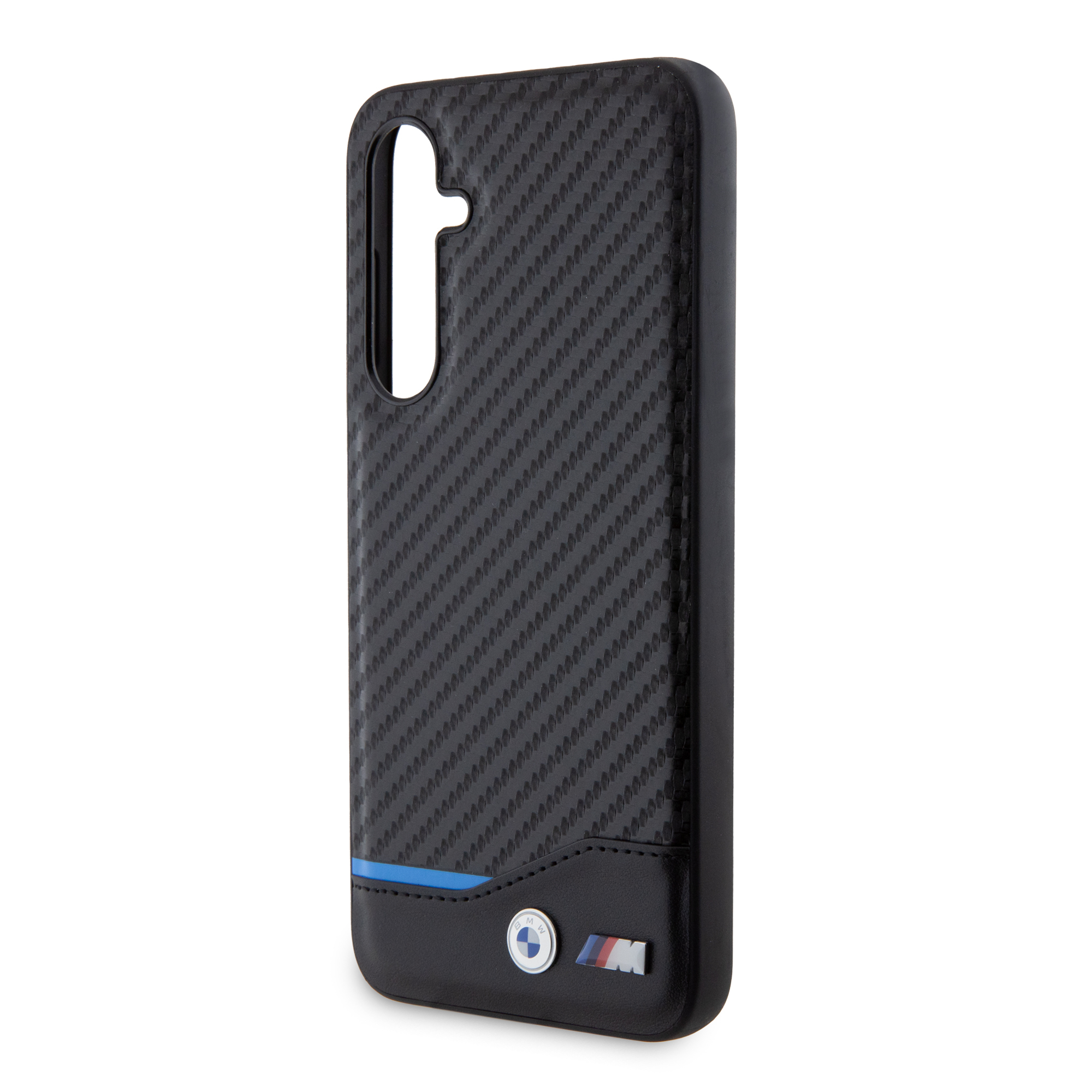 Samsung Galaxy S23 FE Leder Hardcase M Hülle Triangles (BMHCS23FE22NBCK) - Schwarz