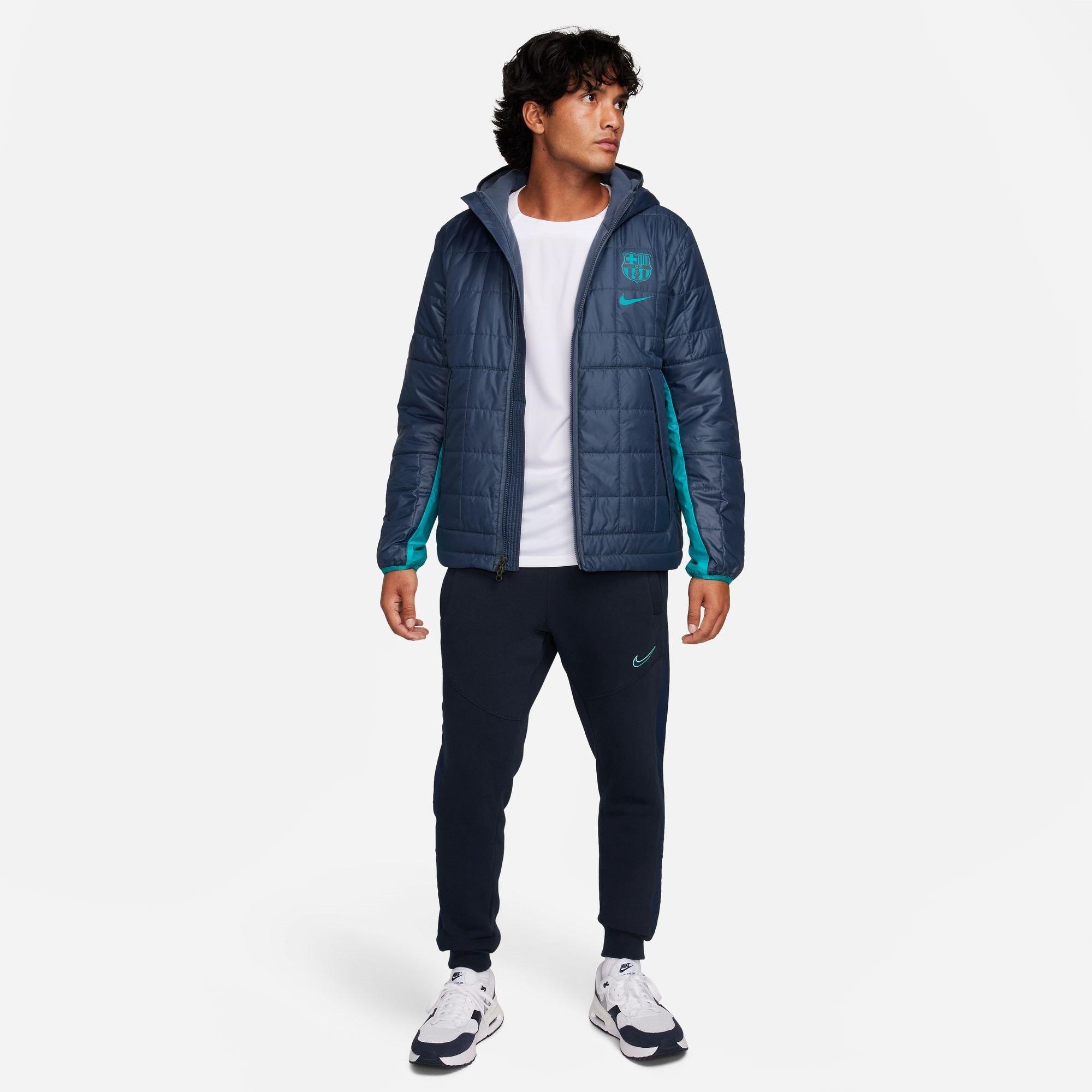 Nike FC Barcelona Mens Nike Soccer Synthetic Fill Jacket
