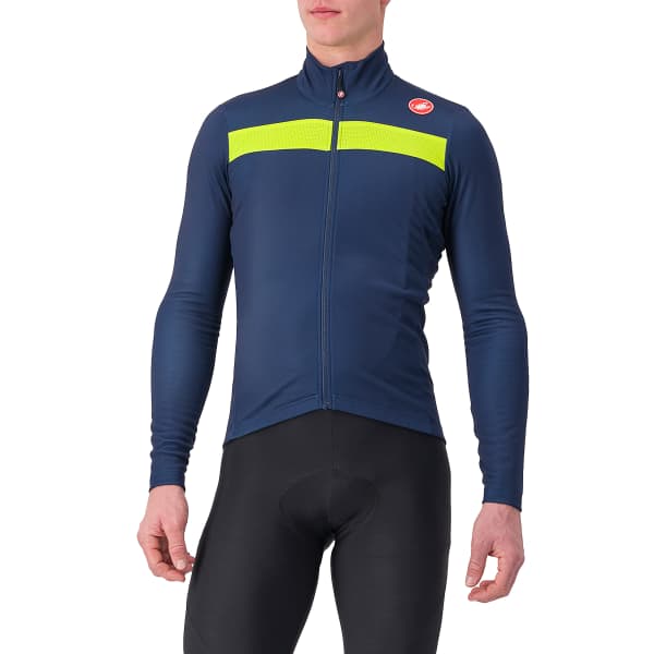 Maillot vélo CASTELLI PURO 3 JERSEY FZ BELGIAN BLUE/YELLOW FLUO REFLEX