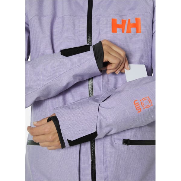 Veste de ski HELLY HANSEN W POWDERQUEEN 3.0 JACKET HEATHER