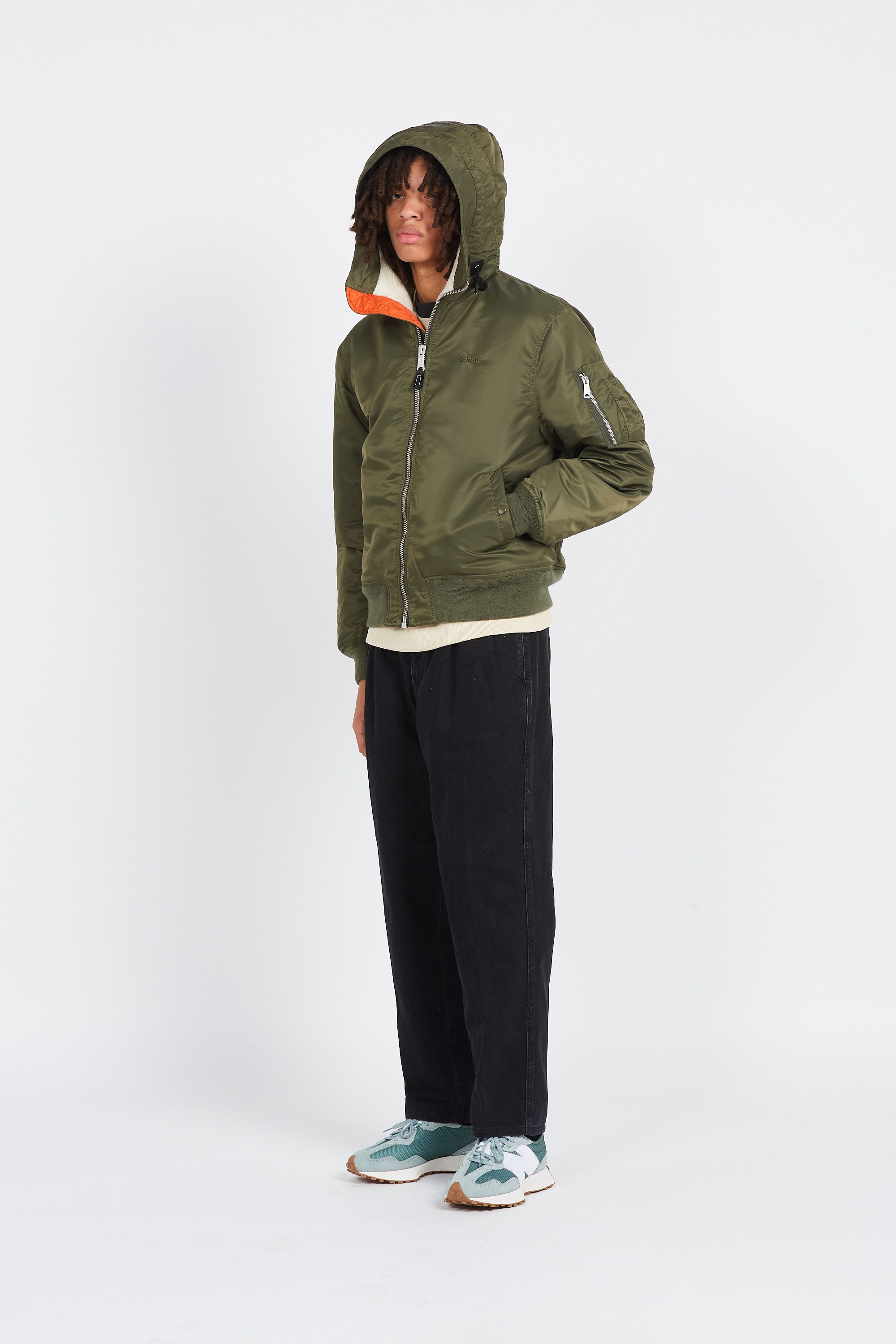 SCHOTT blouson  B19RS Kaki
