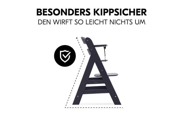 Hauck Hochstuhl »Alpha Newborn Set Plus Dark Grey« ()
