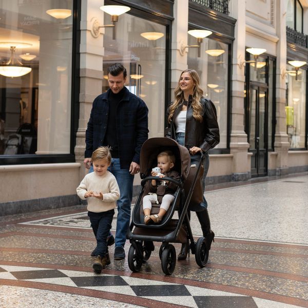 Dubatti One E6 Kinderwagen 2-in-1 - Dark Brown / Walnut Brown