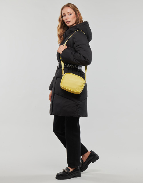 Calvin Klein Jeans - LOGO BELT LONG PUFFER - Noir