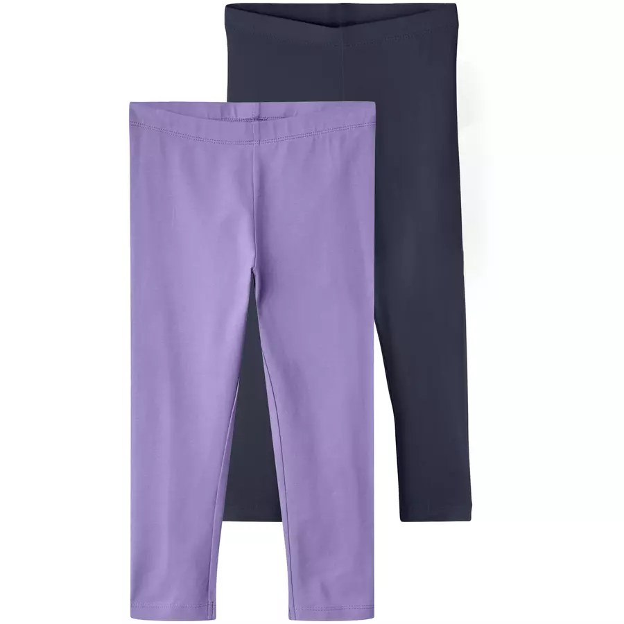 name it Leggings 2er Pack Nkfvivian Sand VerbenaDark Sapphire