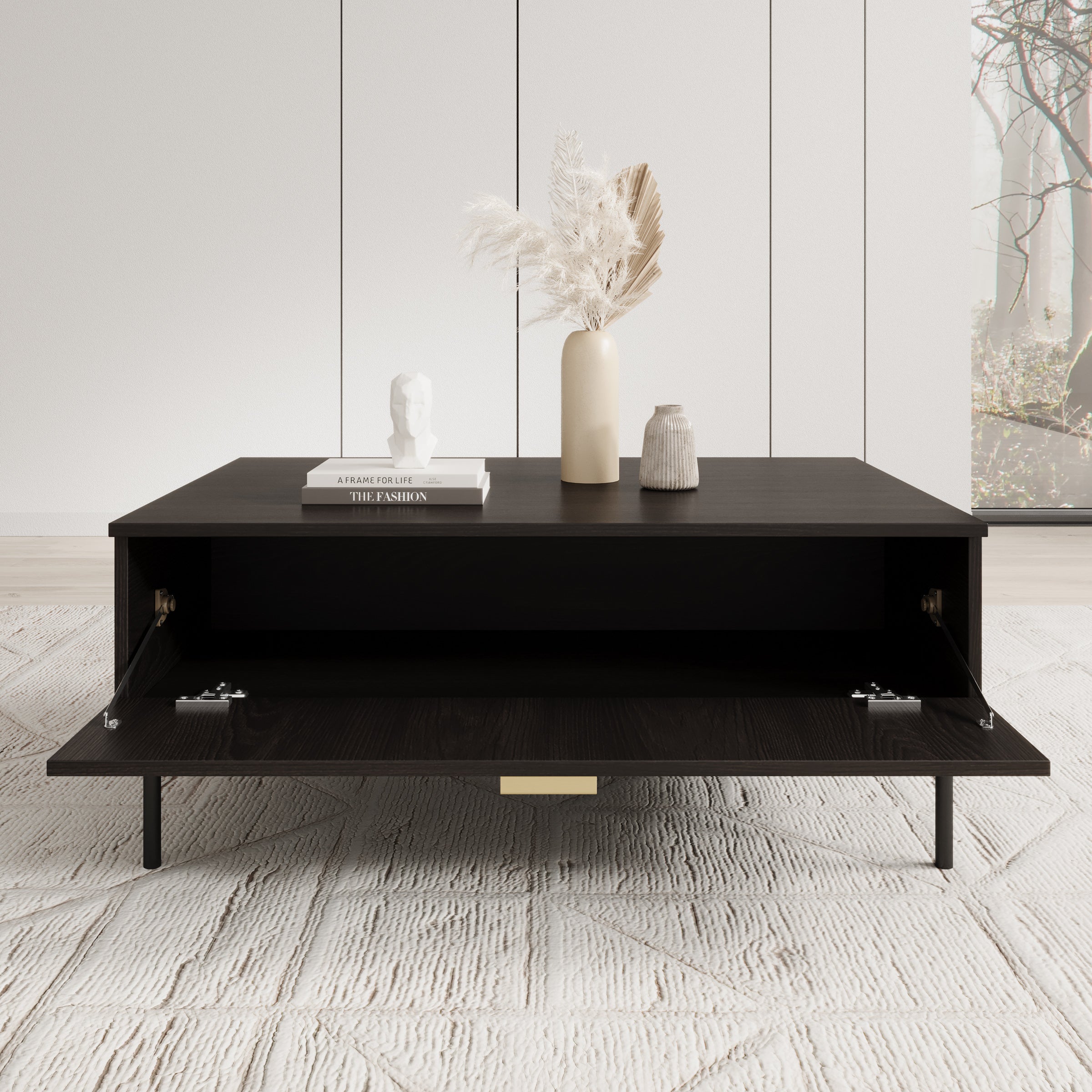 Monor - Salontafel - Zwart - 100x66x42 cm