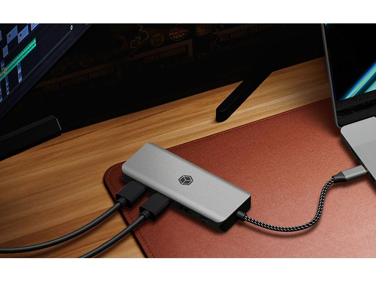 ICY BOX Dockingstation IB-DK4012-CPD 9-in-1 100 W PD 9-in-1 Mobile Dock mit PD 100 W