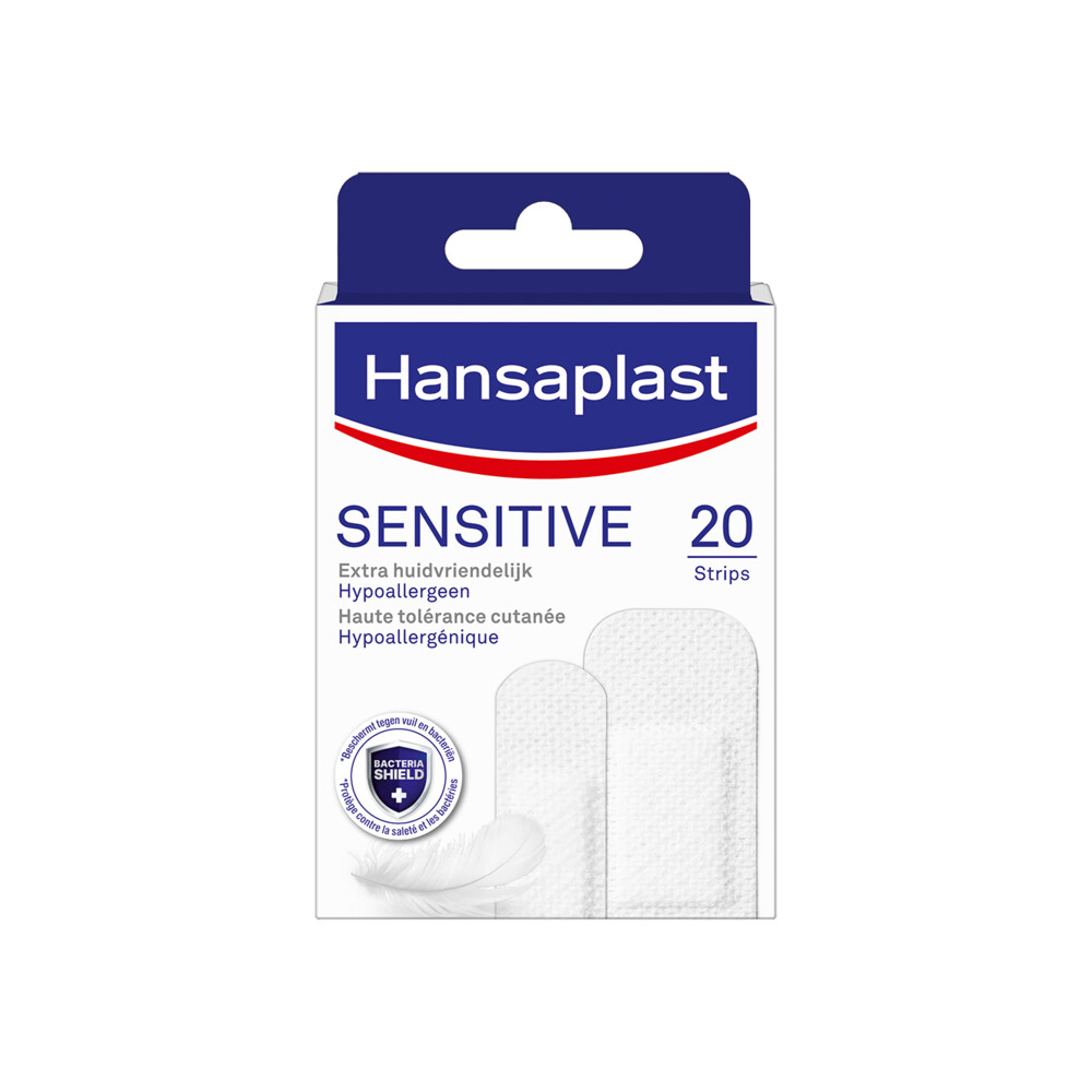 2x Hansaplast Sensitive Strips20 stuks