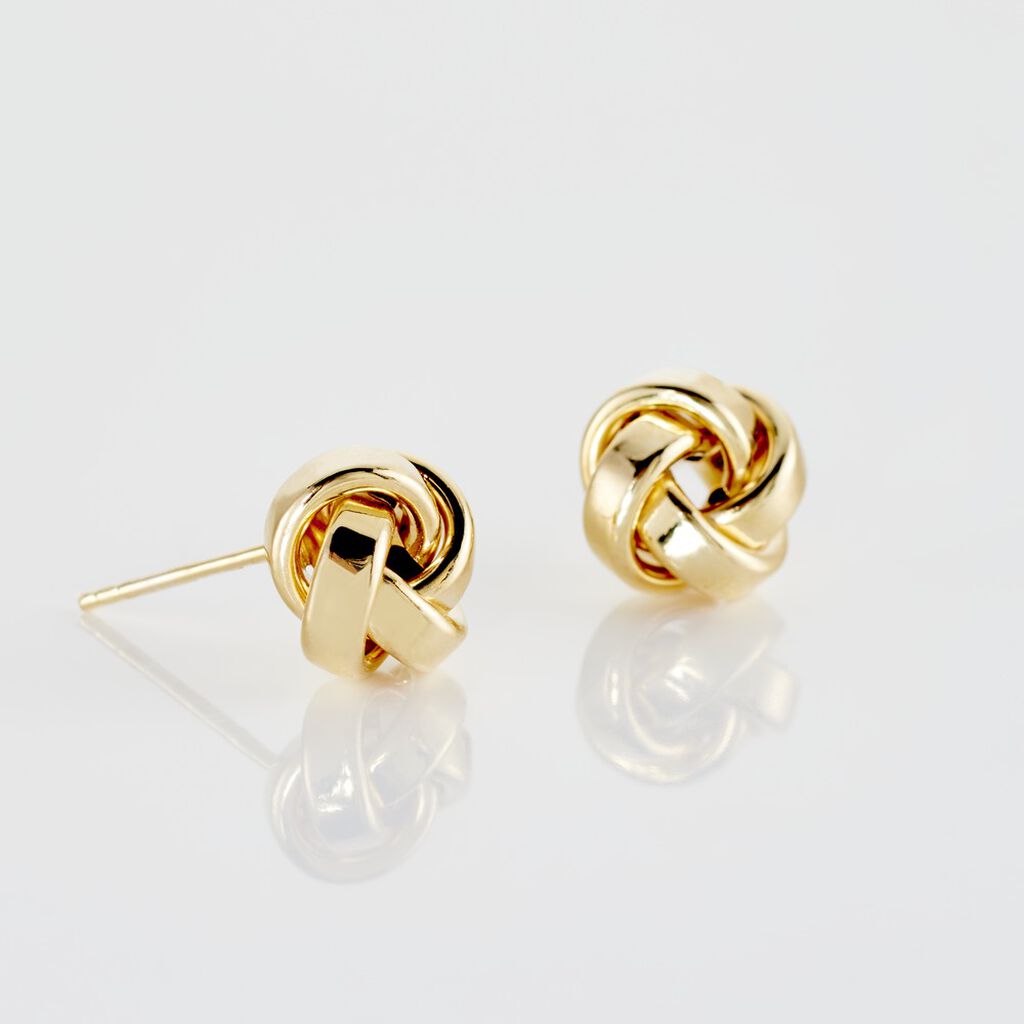 Boucles D'oreilles Puces Or Jaune Gauderique
