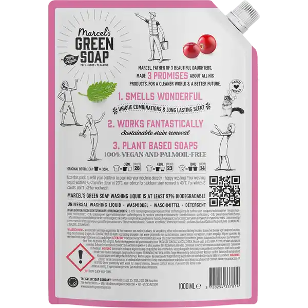 Universalwaschmittel Patschuli & Cranberry Nachfüllpackung