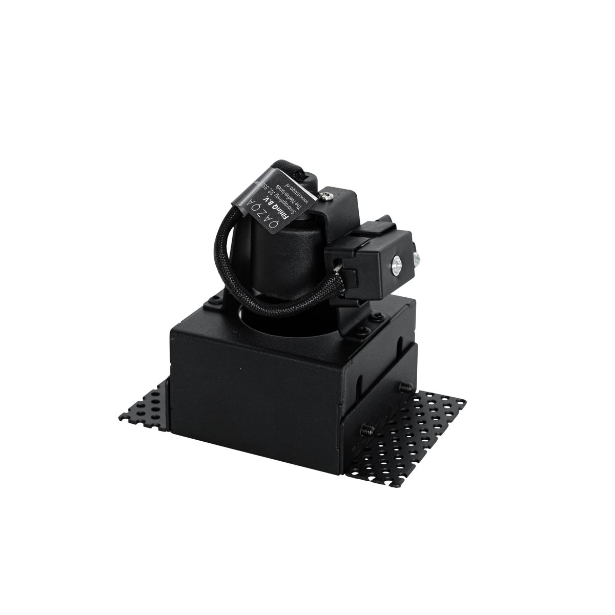 Set van 6 inbouwspots zwart GU10 50mm trimless - Oneon
