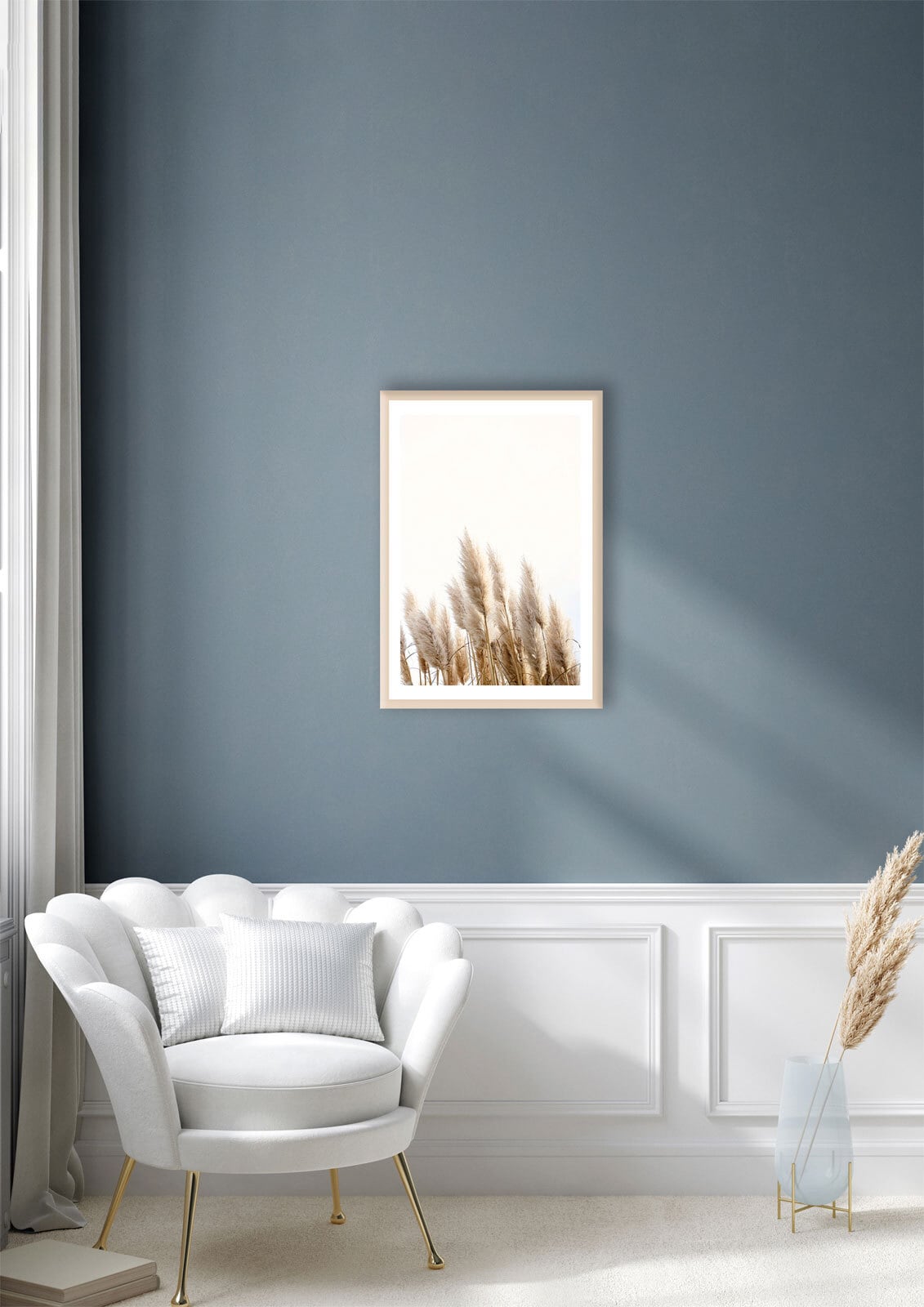 Bild gerahmt Pampasgras 50 x 70