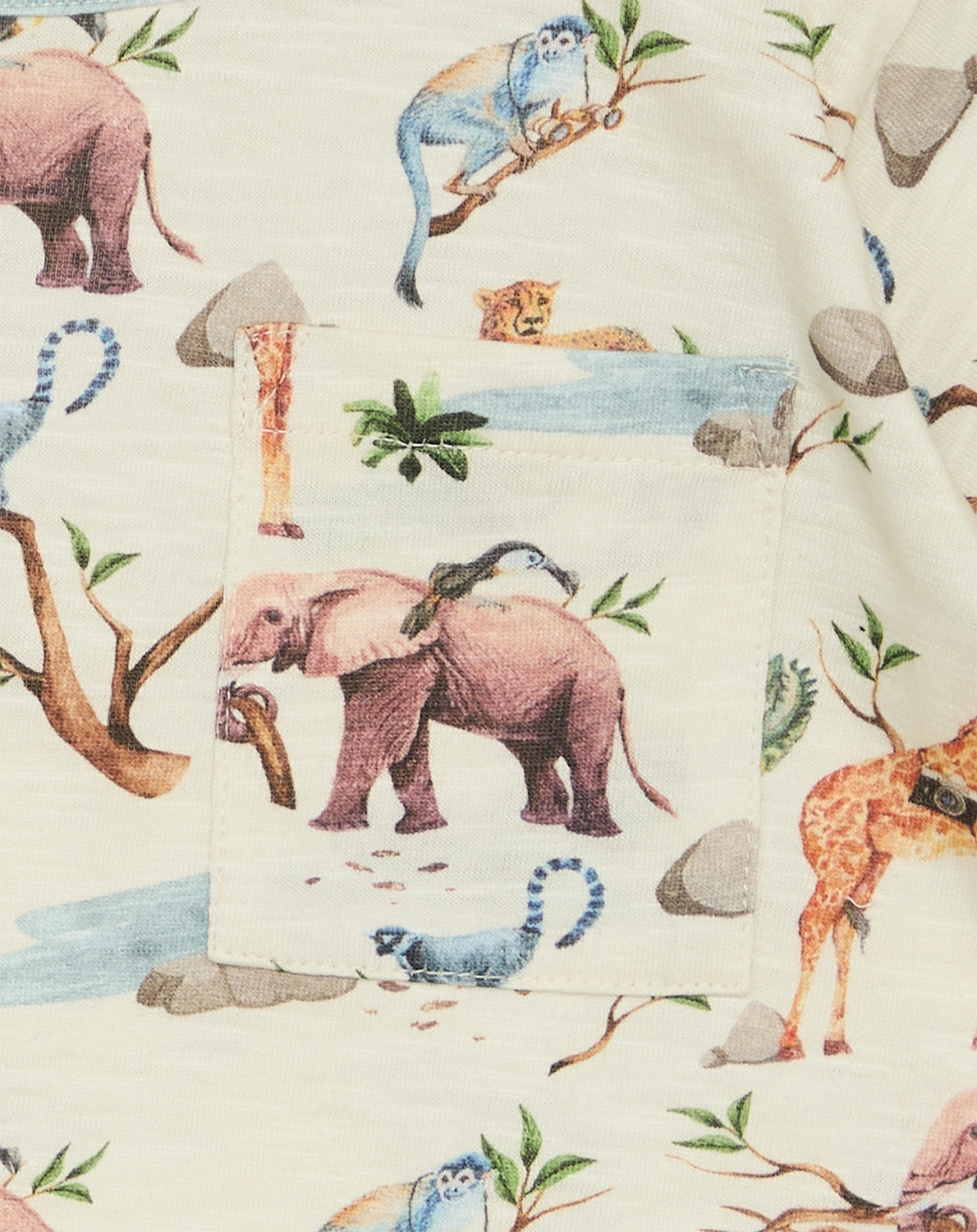 T-Shirt ANKER SAFARI in ivory