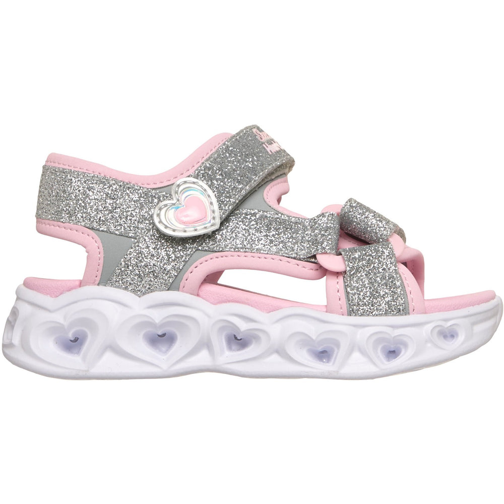 Køb Skechers Silver S Lights\Xae - Heart Lights Sandaler