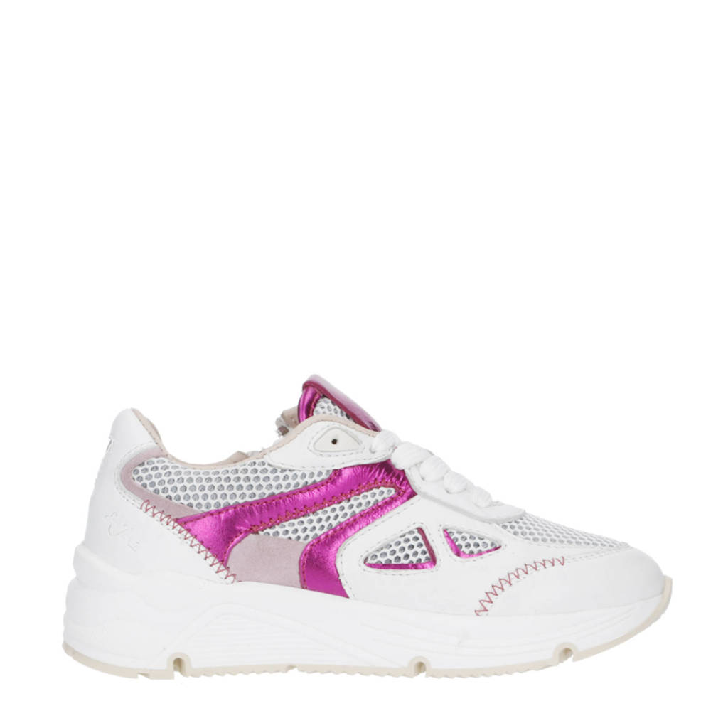 So Jamie leren sneakers roze/wit