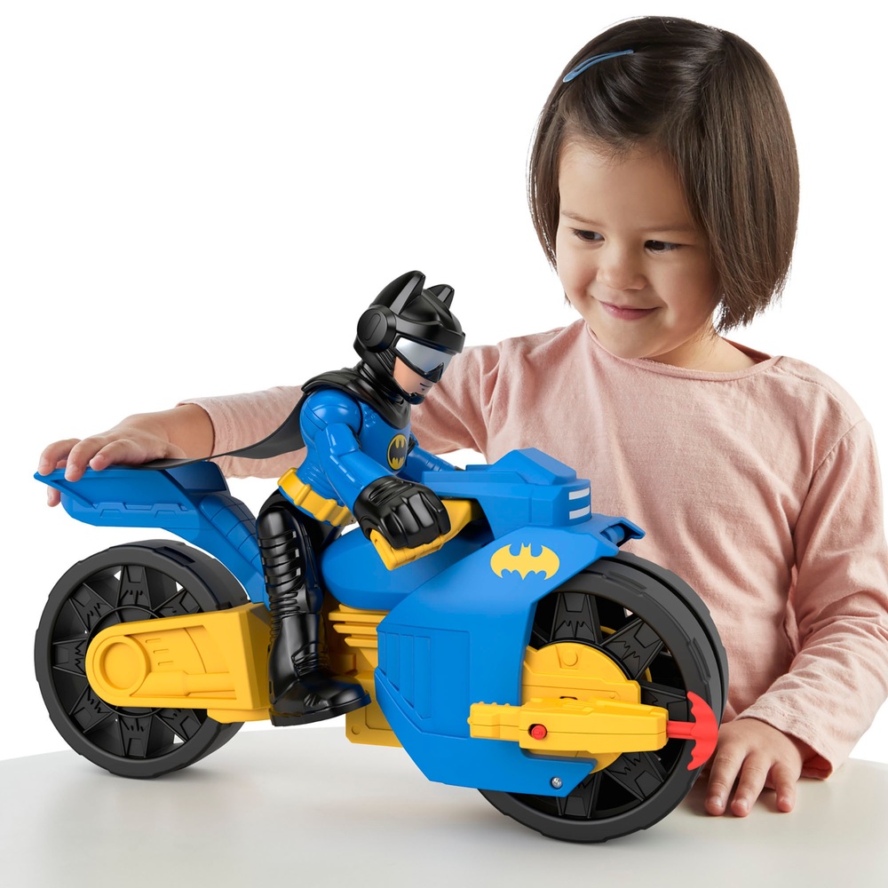 Imaginext DC Super Friends Batcycle und Batman Actionfigur XL