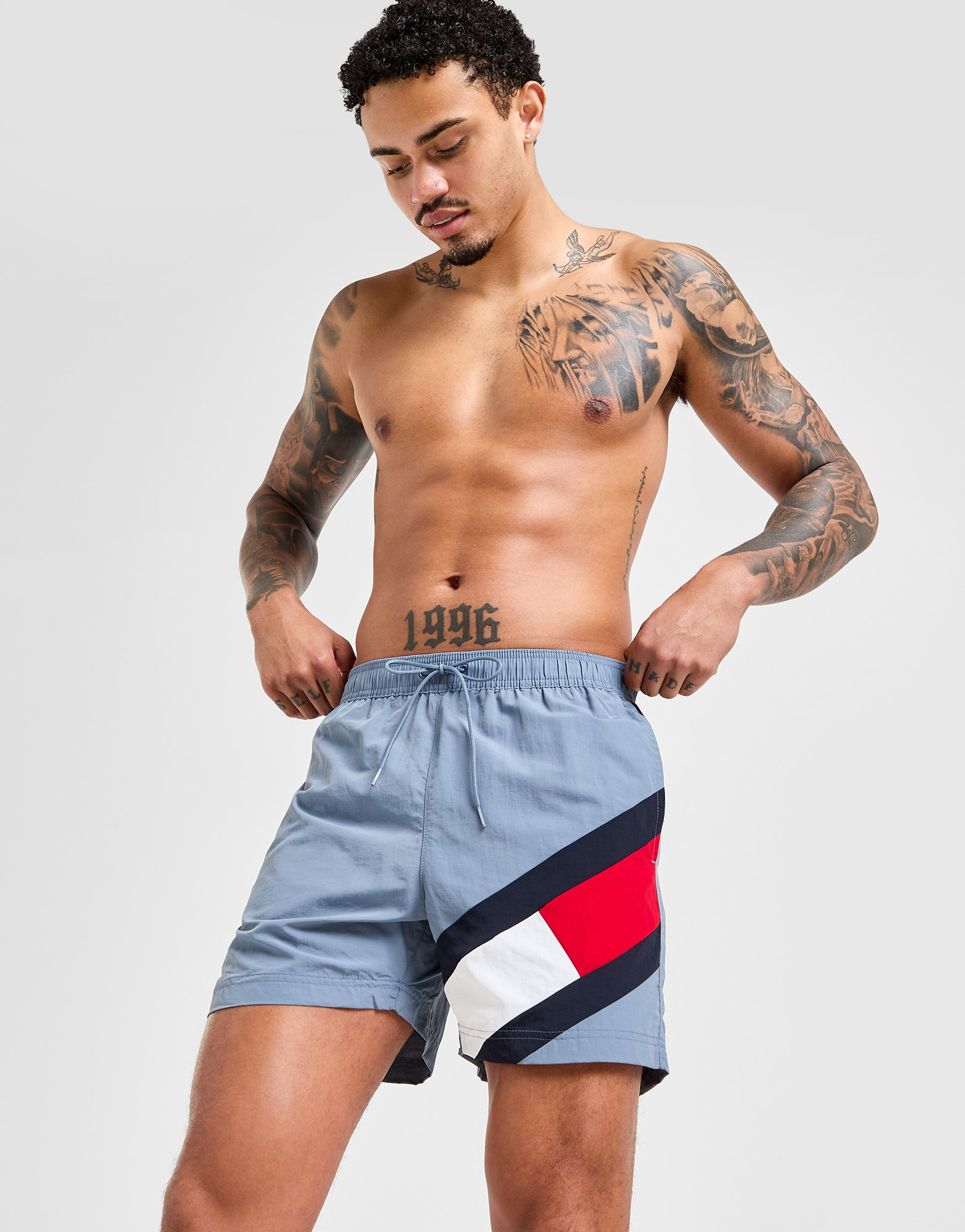 Tommy Hilfiger Short de bain Oversize Flag Homme