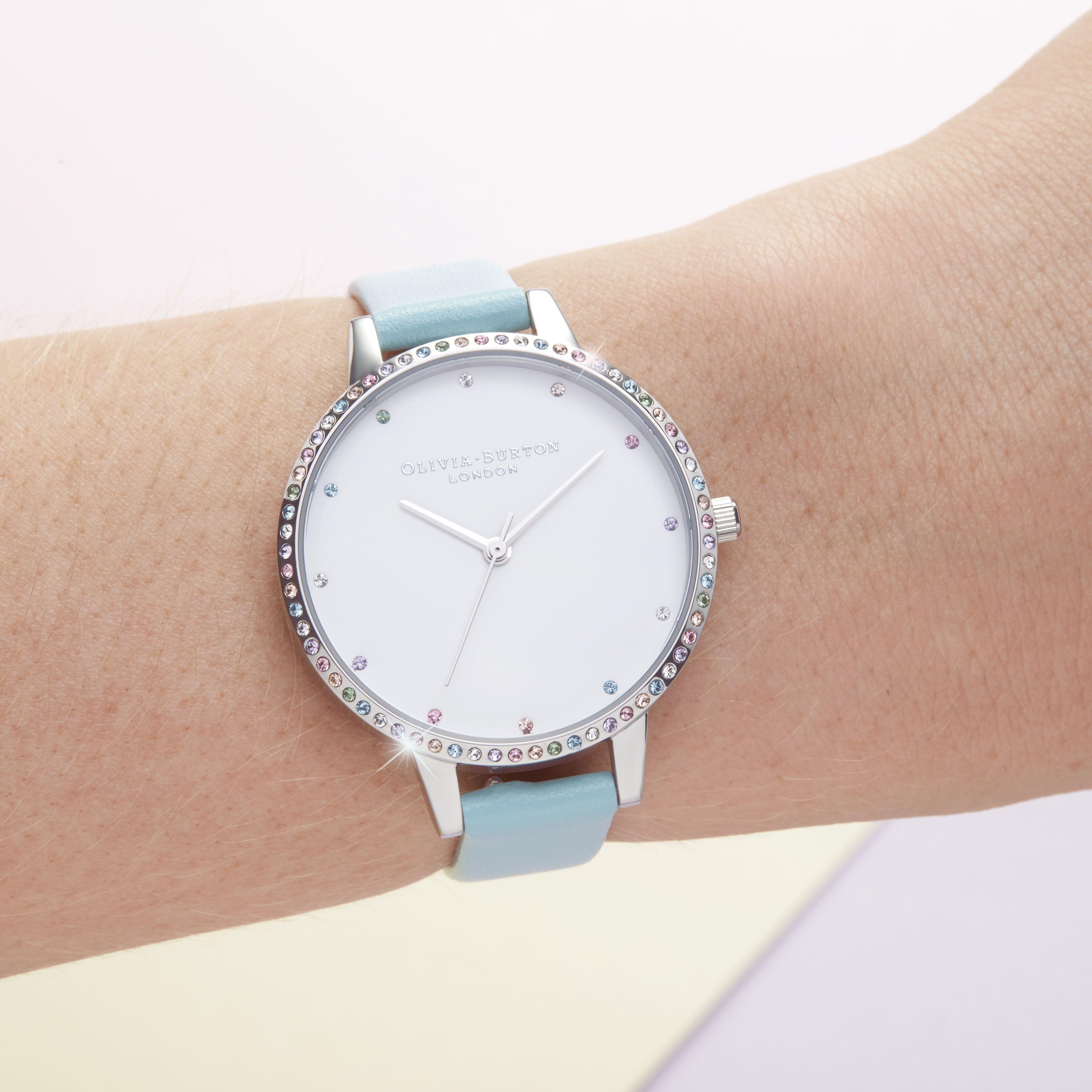 Olivia Burton Rainbow Stainless Steel Fashion Analogue Quartz Watch