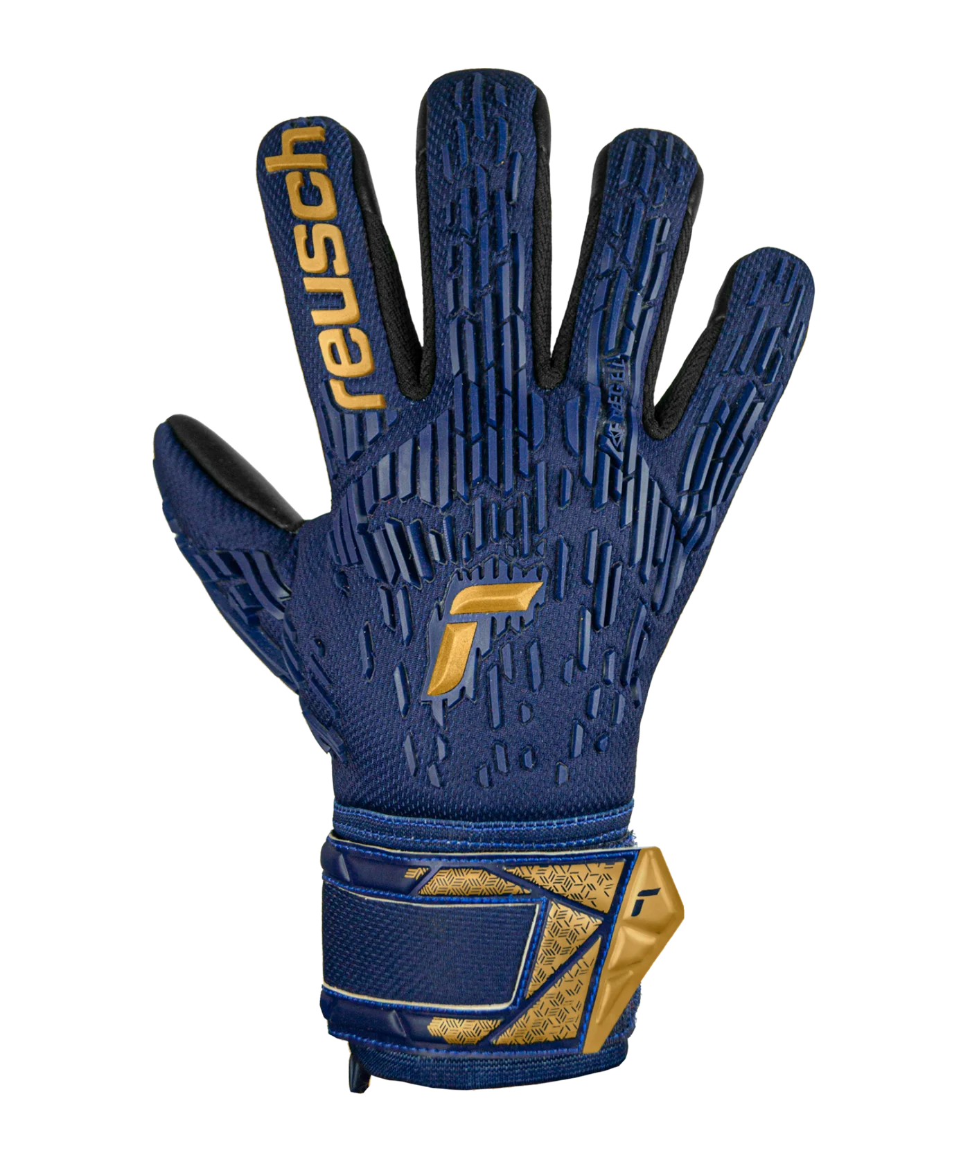 Reusch Attrakt Freegel Silver TW-Handschuhe Night Spark 2024 Kids Blau Gold Schwarz F4411