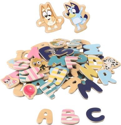 Bluey Magnetbokstaver og Figurer