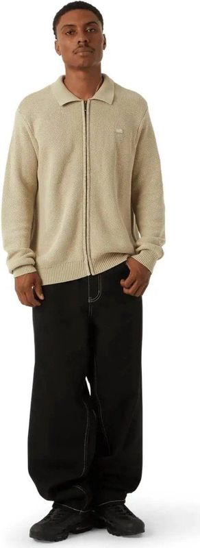 HUF Anton Zip Overdyed Casual Vest Heren Groen