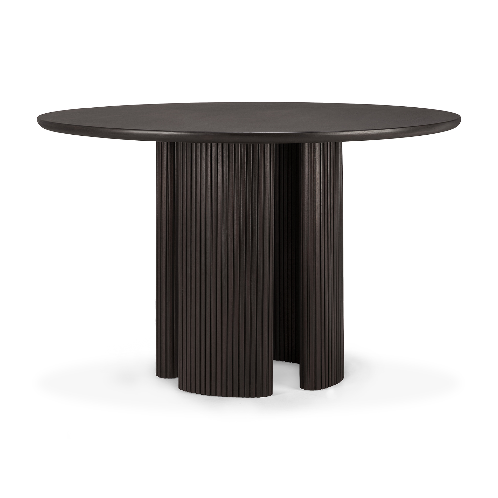 Ethnicraft - Roller Max eettafel 150 rond  - donker mahonie