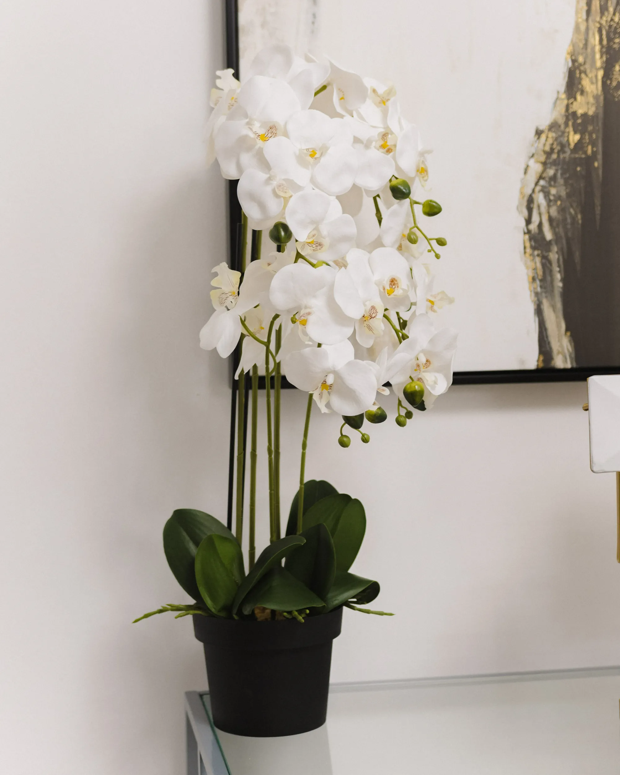 Kunstplant ORCHID 65 cm Wit