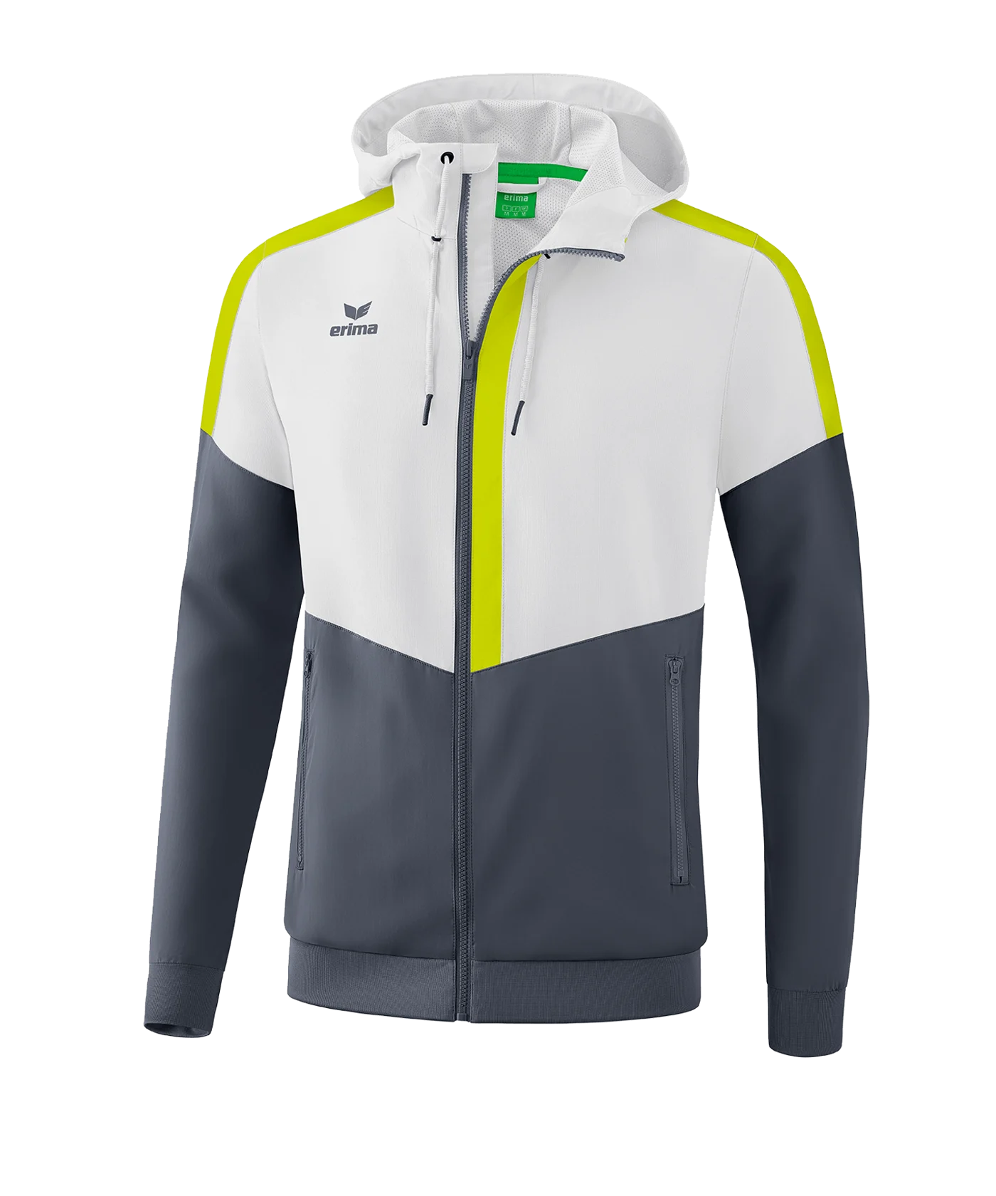 Erima Squad Präsentationsjacke Weiss Grau