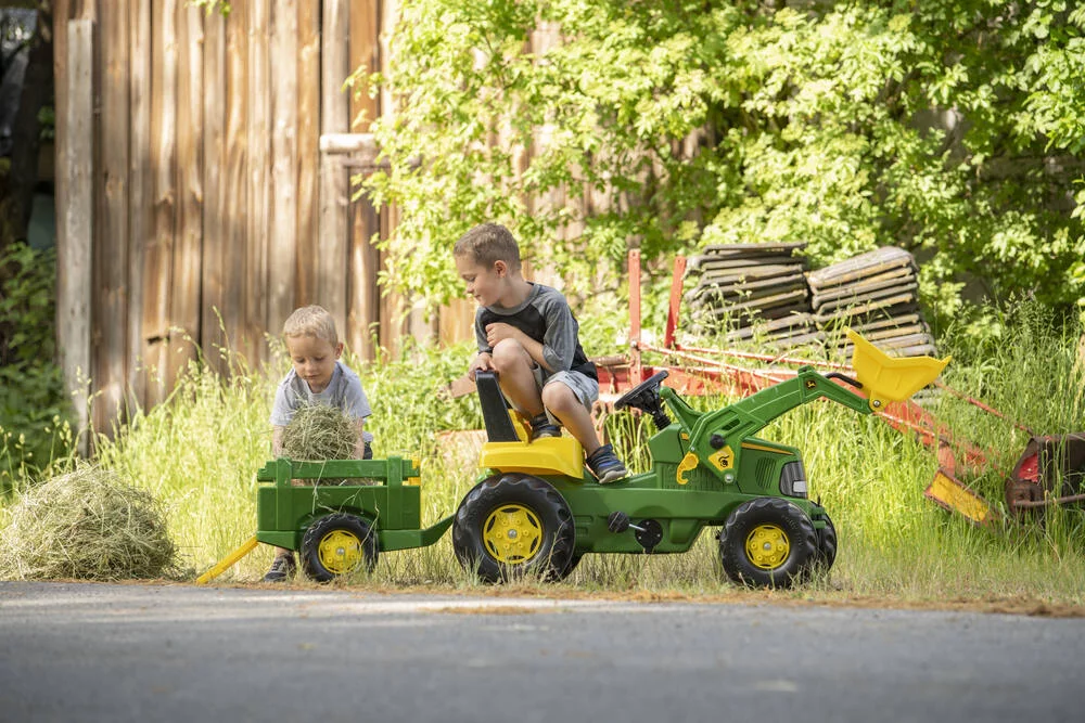 ROLLY JUNIOR JOHN DEERE - TRACTEUR AVEC PELLE + REMORQUE -