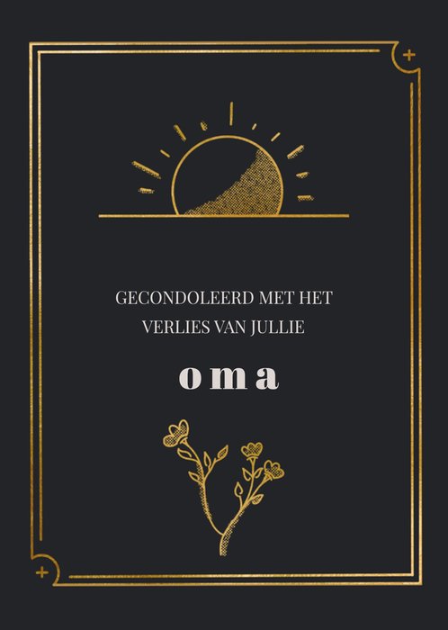 Greetz | Condoleancekaart | Gecondoleerd met jullie oma