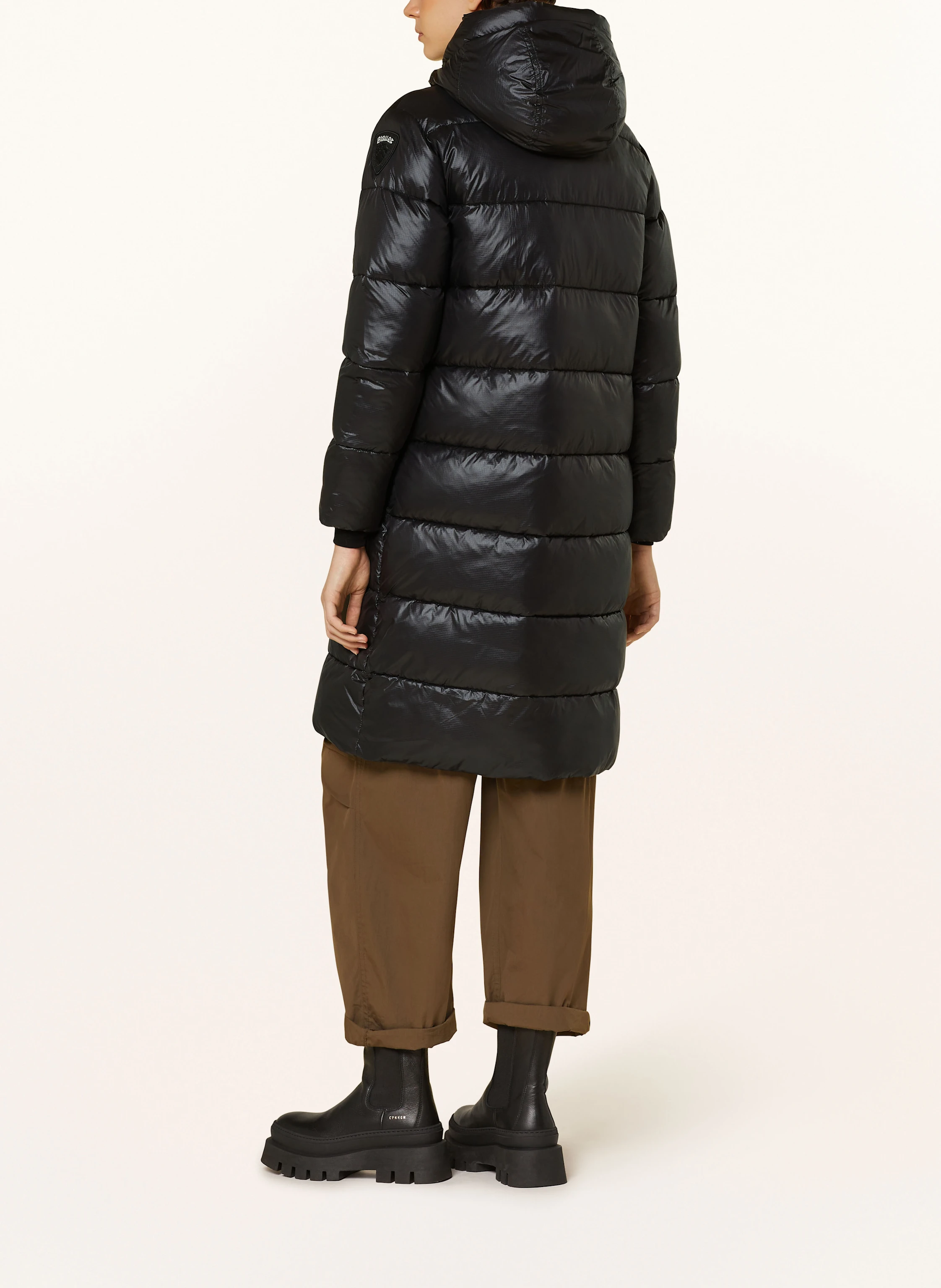 Blauer Steppmantel MARTHA