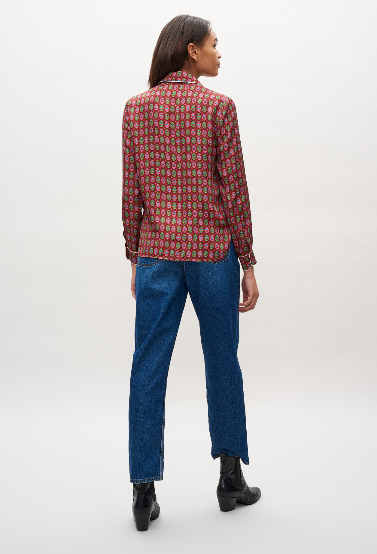 Blouse &agrave; motifs