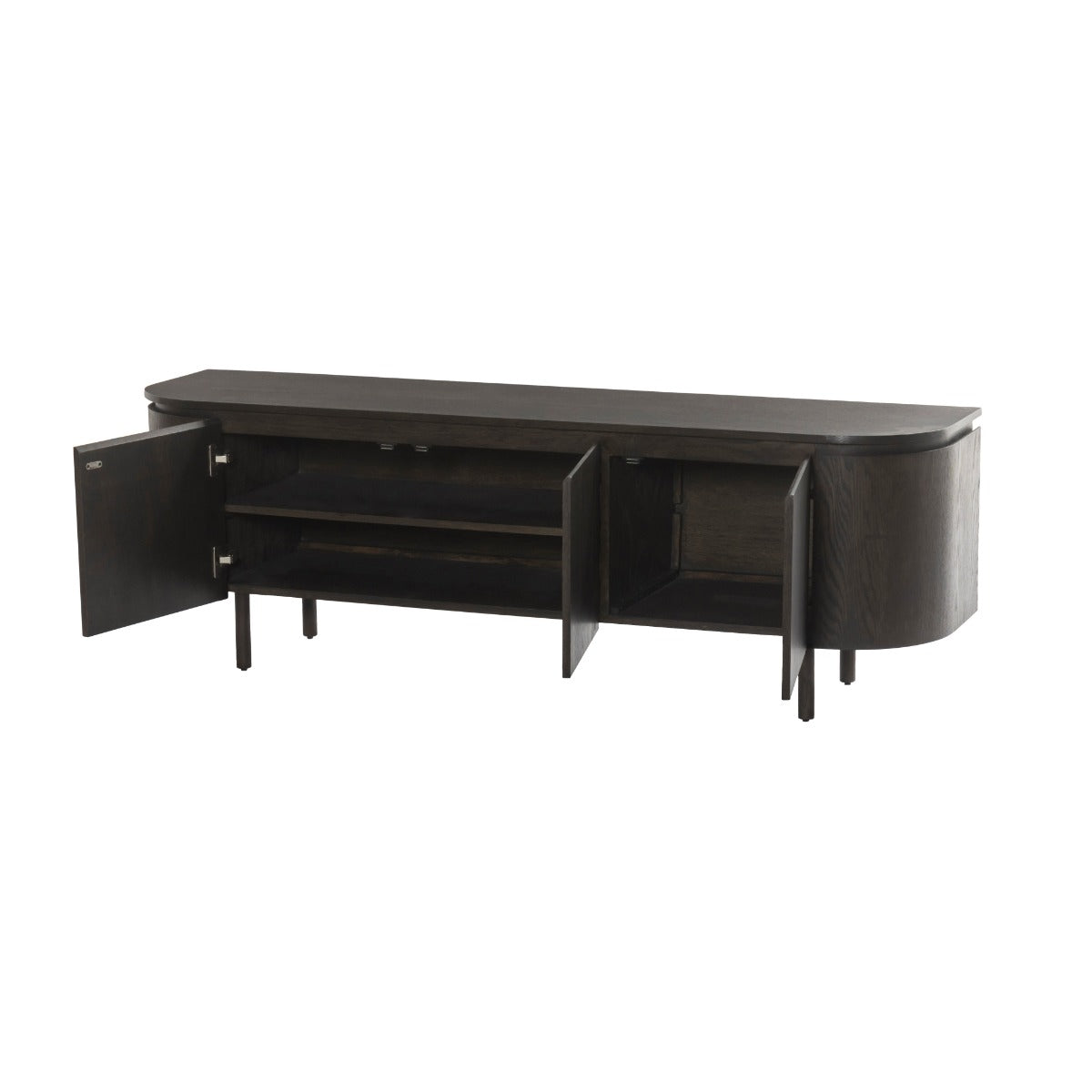 Livingfurn - Tv-meubel Bruin Eikenfineer - 170x43x56cm - Tobago