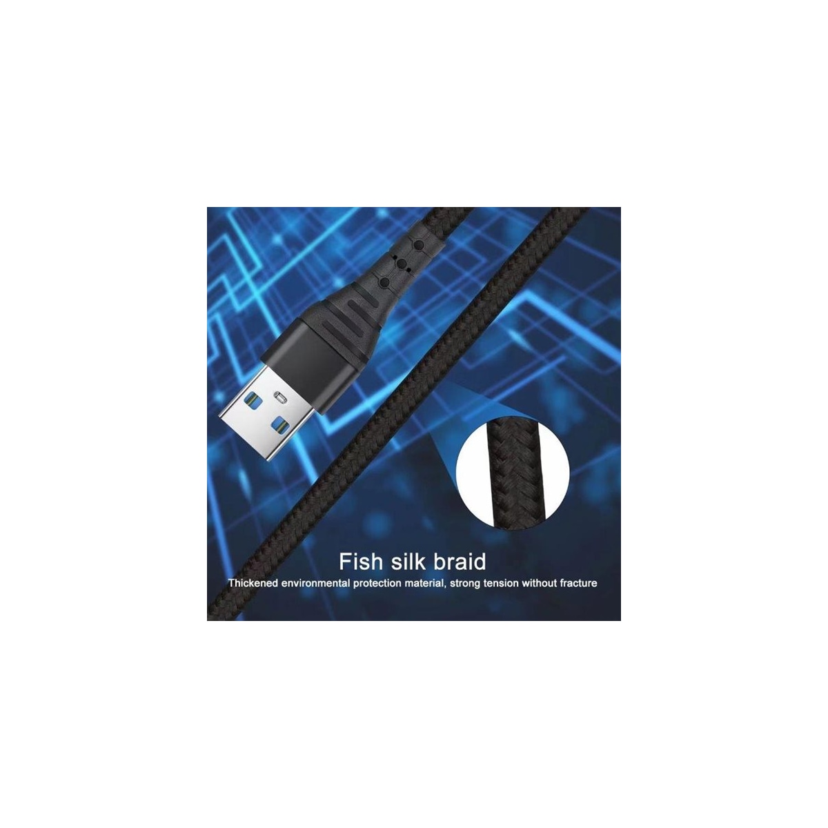 4i1 Laddkabel USB-C med Micro-USB,  USB-C och 2 lightning-uttag